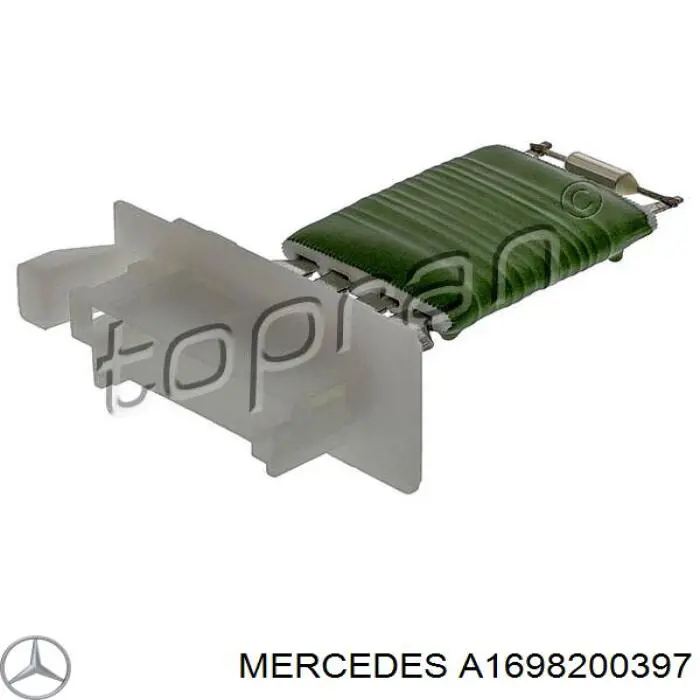 A1698200397 Mercedes resitencia, ventilador habitáculo