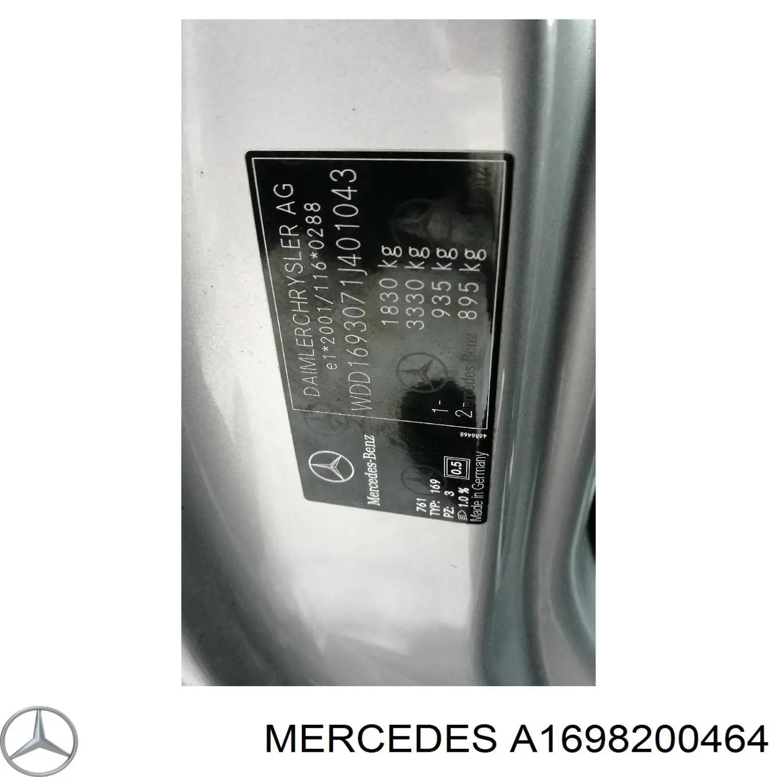 A1698200464 Mercedes piloto posterior derecho