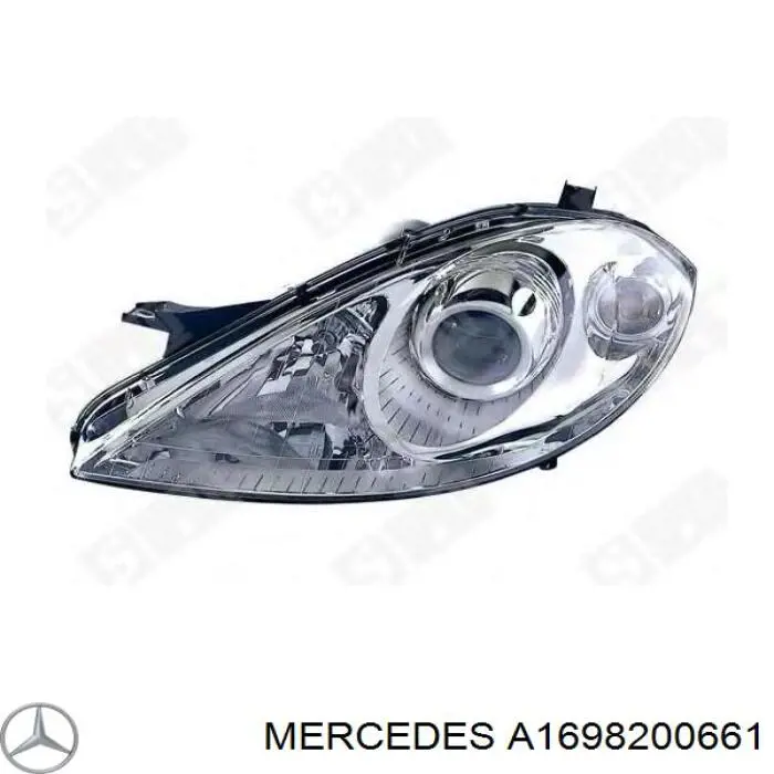 A1698200661 Mercedes faro derecho