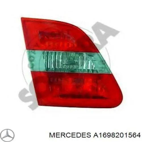 Piloto trasero interior izquierdo Mercedes A1698201564 precio, desde 39,20 EUR