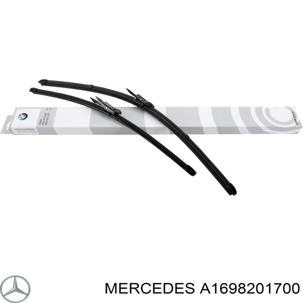 Comprar A1698201700 Mercedes Juego de escobillas de luna delantera, 2 piezas