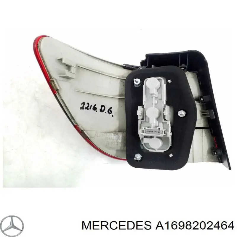 A1698202464 Mercedes piloto posterior exterior derecho