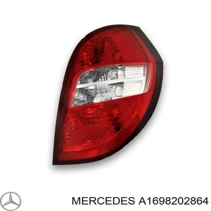 A1698202864 Mercedes Piloto trasero derecho