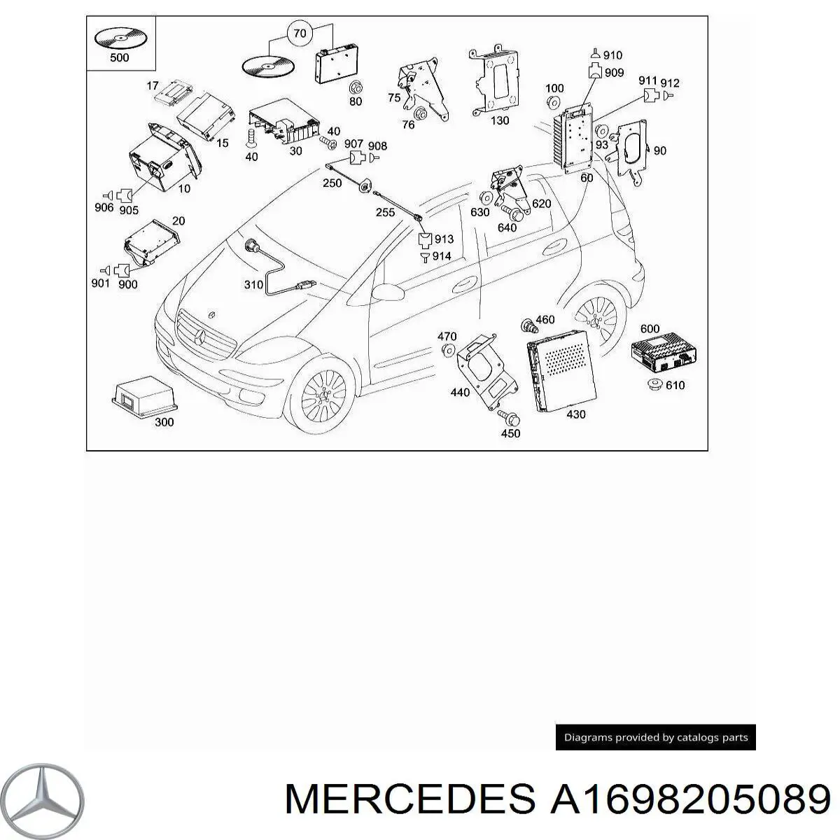Radio AM/FM Mercedes A1698209689 precio, desde 193,12 EUR