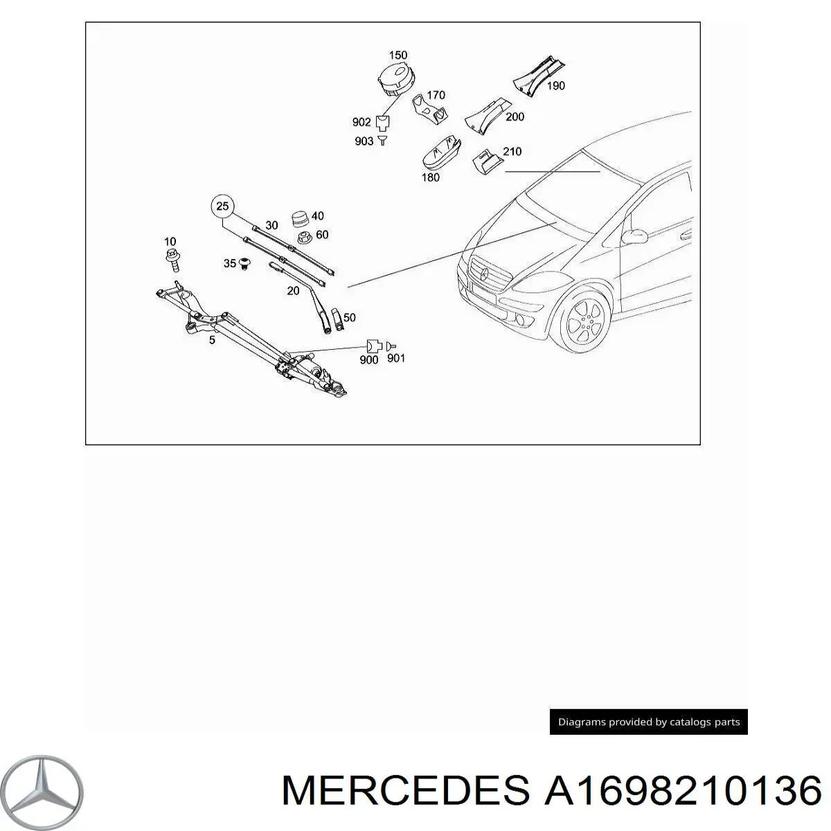  Mercedes A1698210136 precio, desde 16,83 EUR