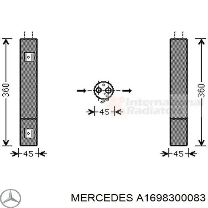 Filtro deshidratador aire acondicionado Mercedes A1698300083 precio, desde 34,92 EUR