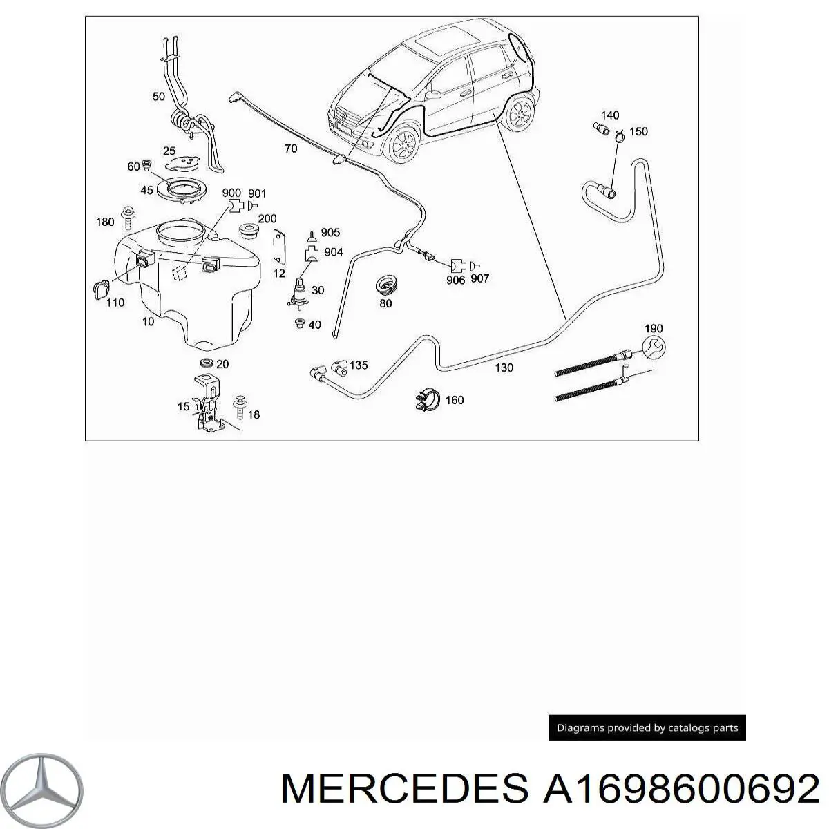  Mercedes A1698600692 precio, desde 31,55 EUR
