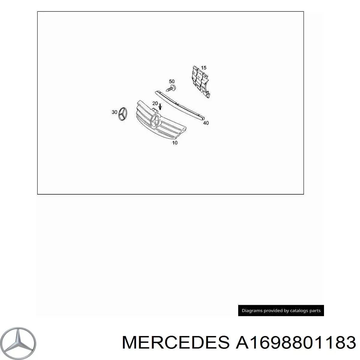 A1698801183 Mercedes Calandra