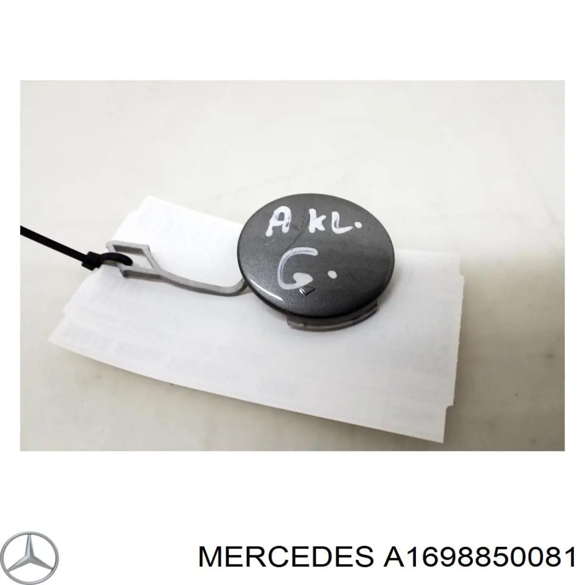 A1698850081 Mercedes cobertura de parachoques, enganche de remolque, delantera