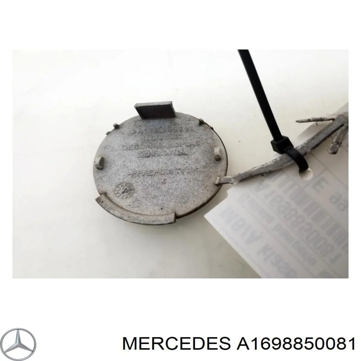A16988500819999 Mercedes Cobertura de parachoques, enganche de remolque, delantera 
