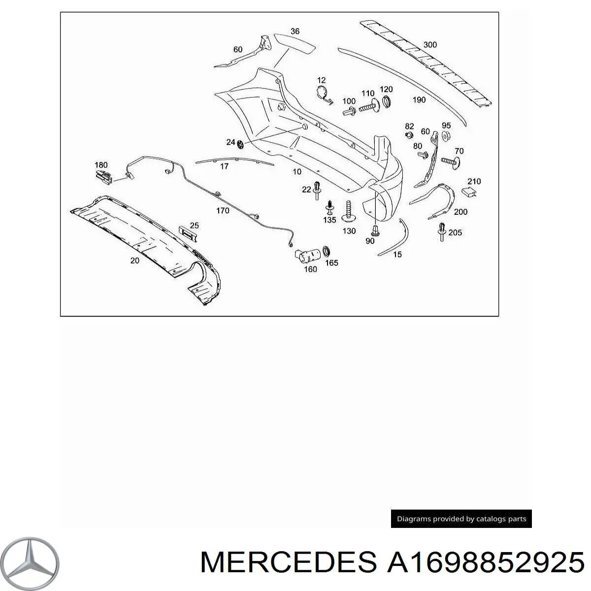 3045546 VAN Wezel parachoques trasero