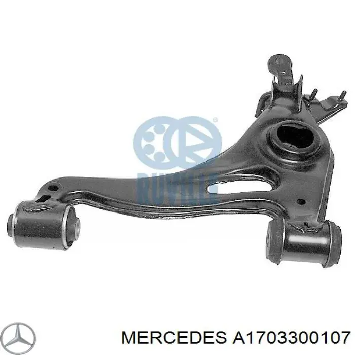A1703300107 Mercedes barra oscilante, suspensión de ruedas delantera, inferior izquierda