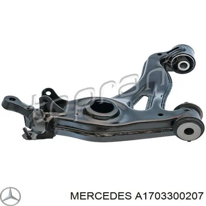 A1703300207 Mercedes barra oscilante, suspensión de ruedas delantera, inferior derecha