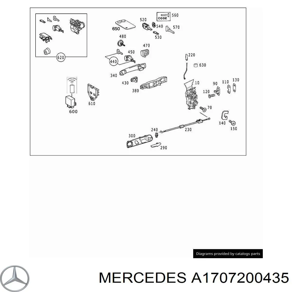Cerradura Mercedes A1707200435 precio, desde 65,34 EUR