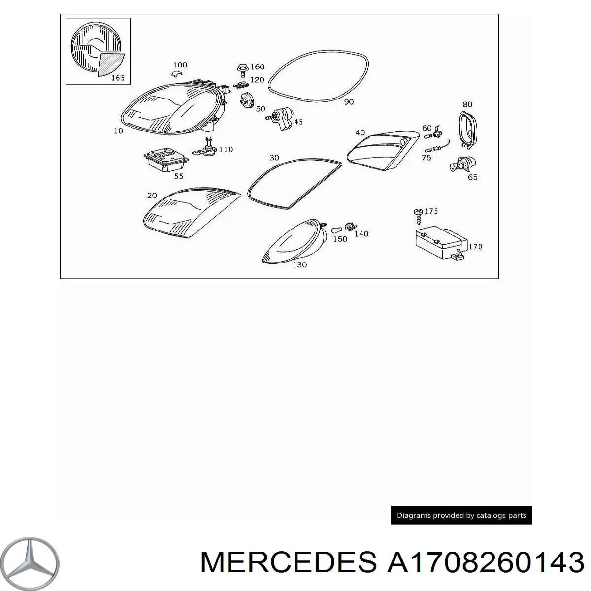 Intermitente izquierdo Mercedes 1708260143 precio, desde 47,92 EUR