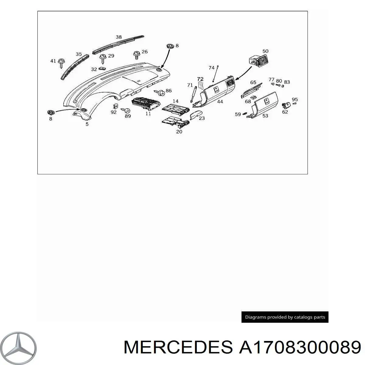  Mercedes A1708300089 precio, desde 37,74 EUR