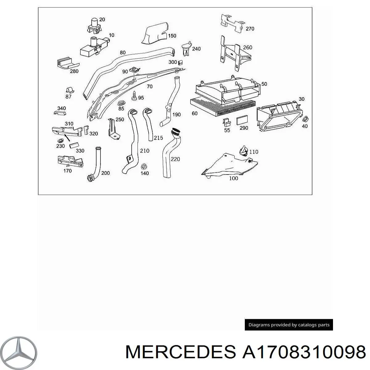  Mercedes A1708310098 precio, desde 27,59 EUR