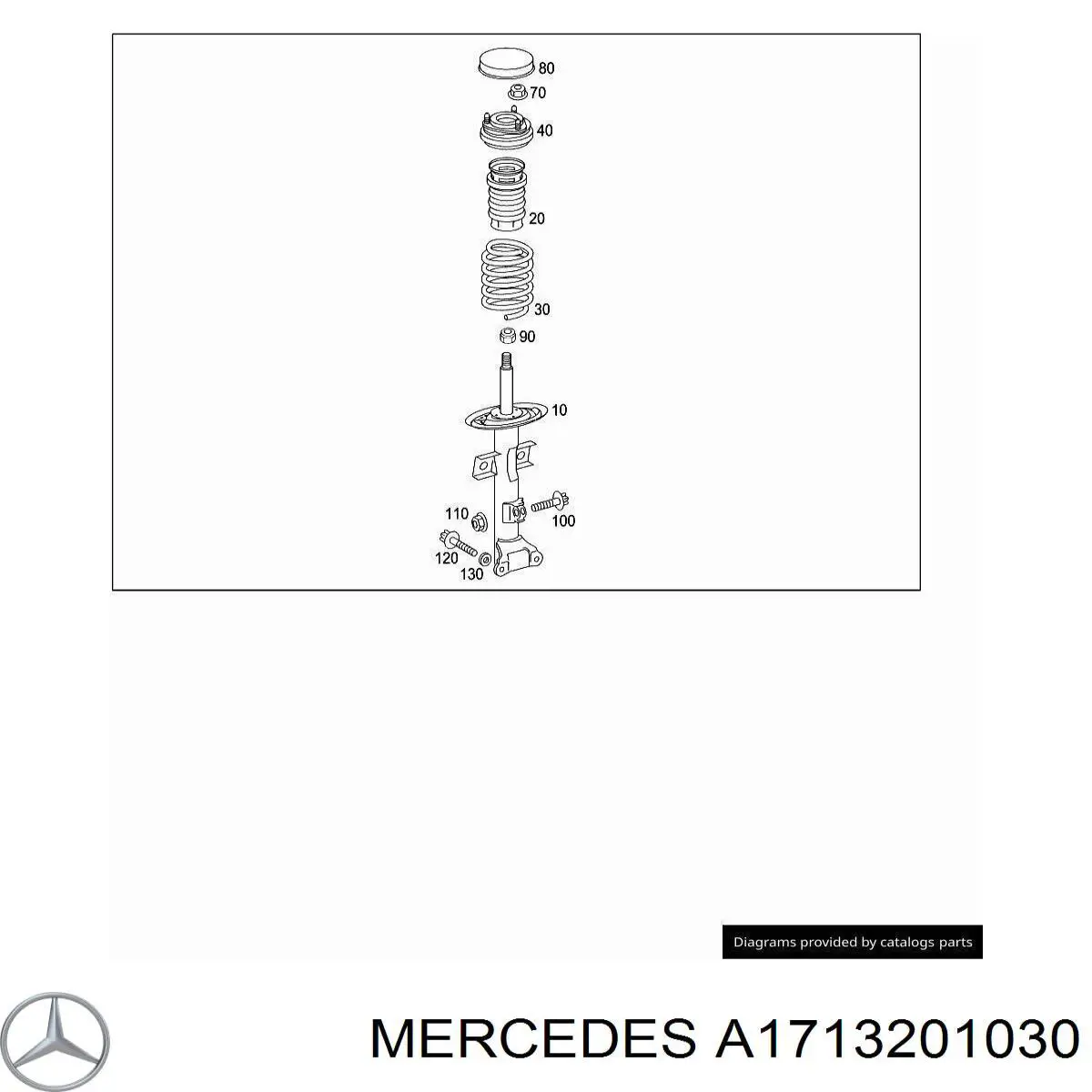 Amortiguador A1713201030 Mercedes