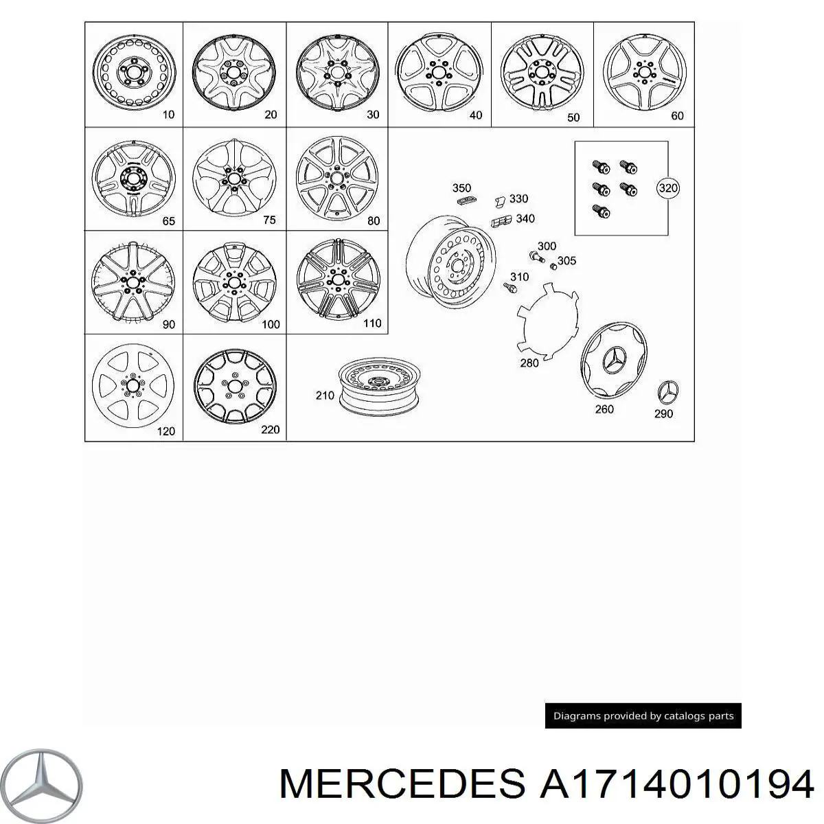  Mercedes A1714012794 precio, desde 3,45 EUR