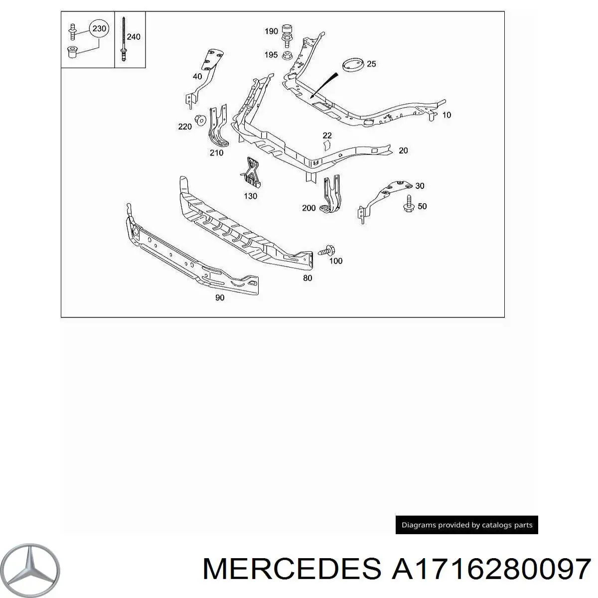  Mercedes A1716280097 precio, desde 4,84 EUR
