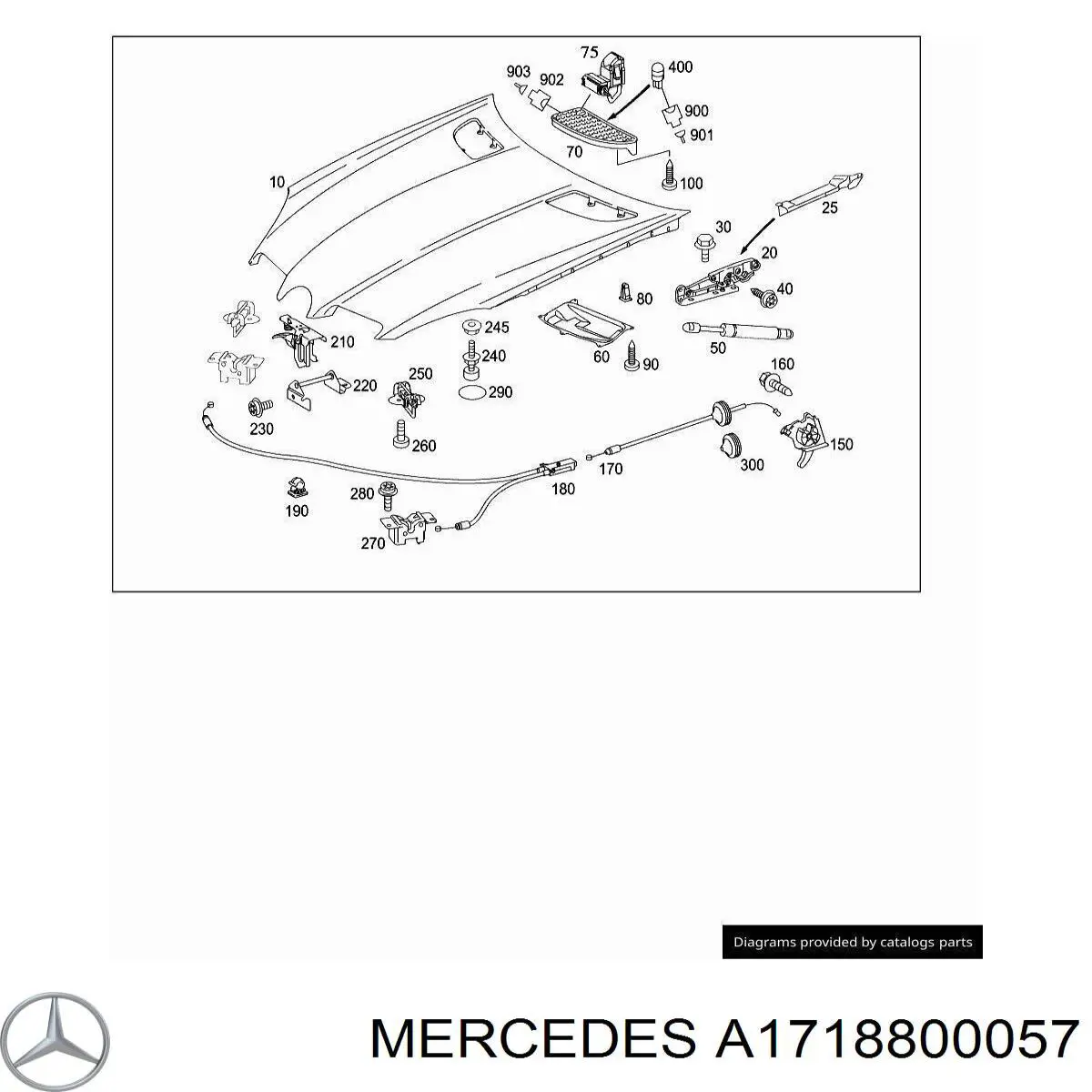 Capot para Mercedes SLK R171