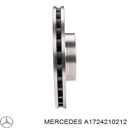 A1724210212 Mercedes disco de freno delantero