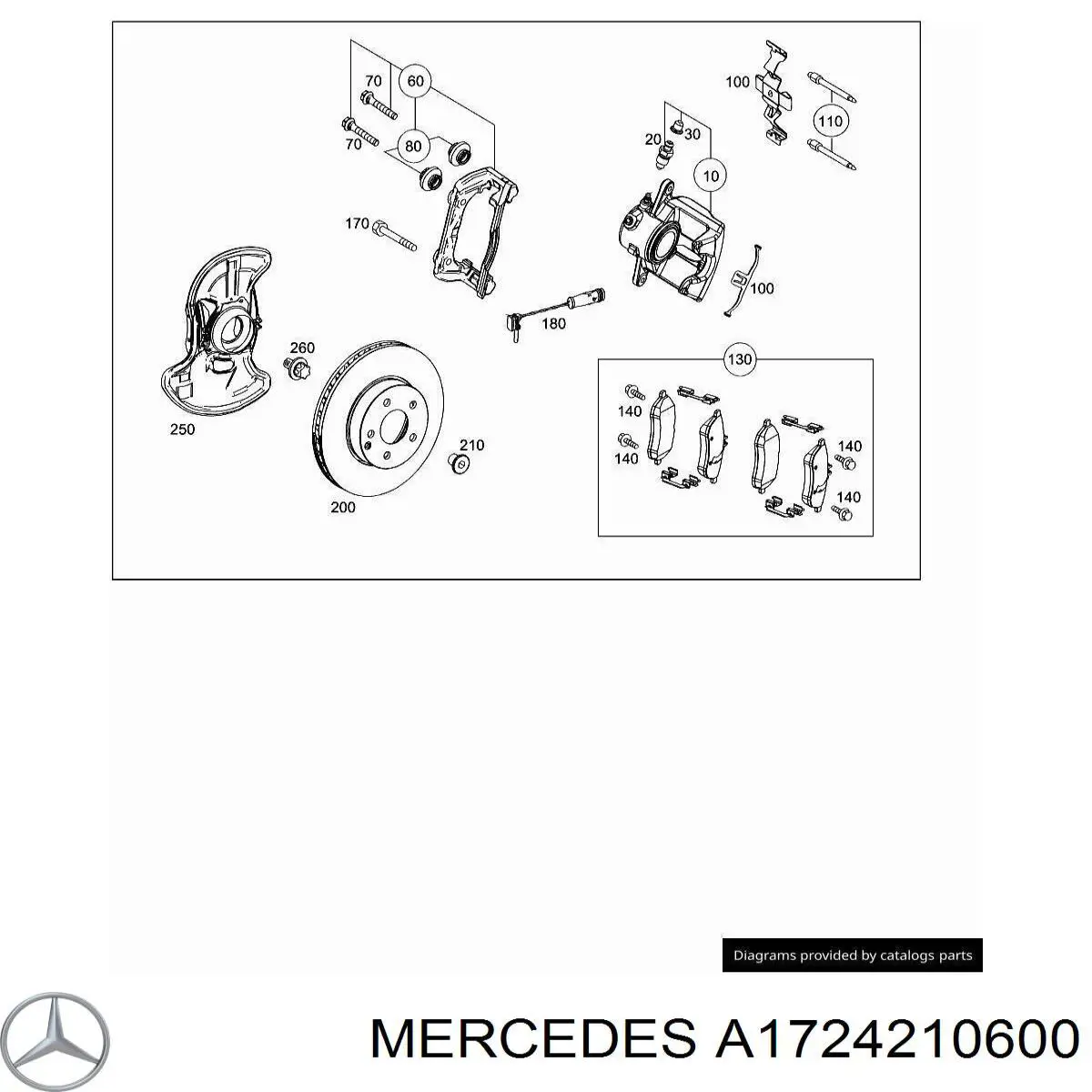 A2214210812 Mercedes disco de freno delantero