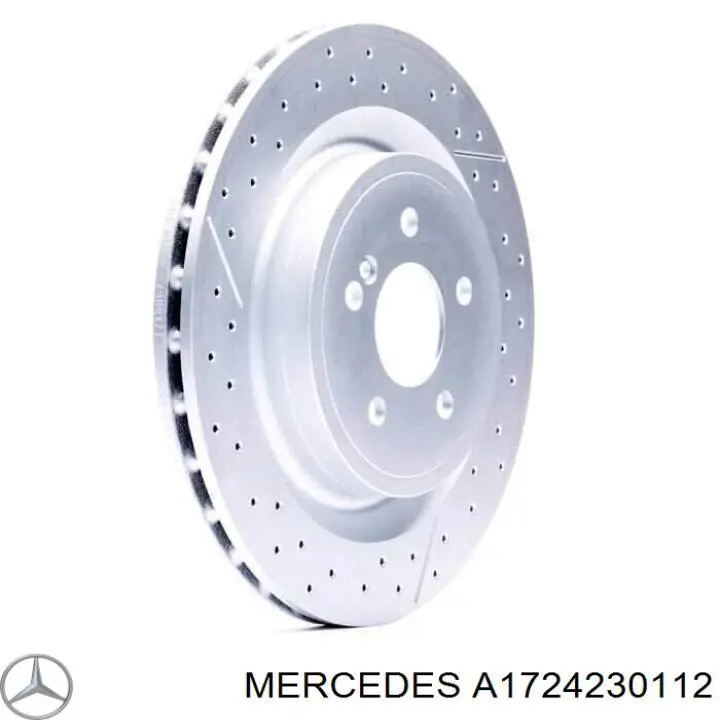 A1724230112 Mercedes disco de freno trasero