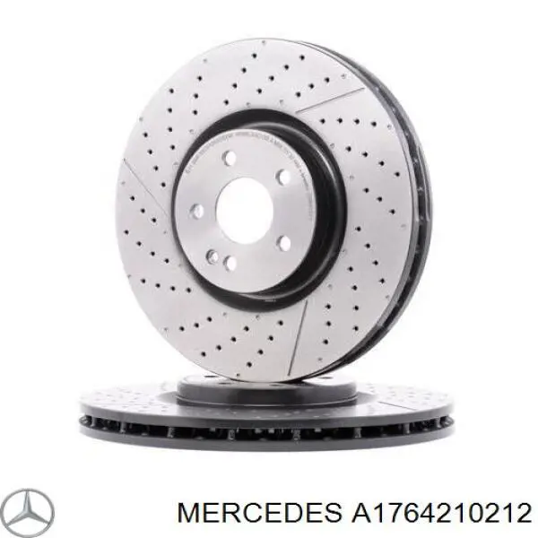 A1764210212 Mercedes disco de freno delantero