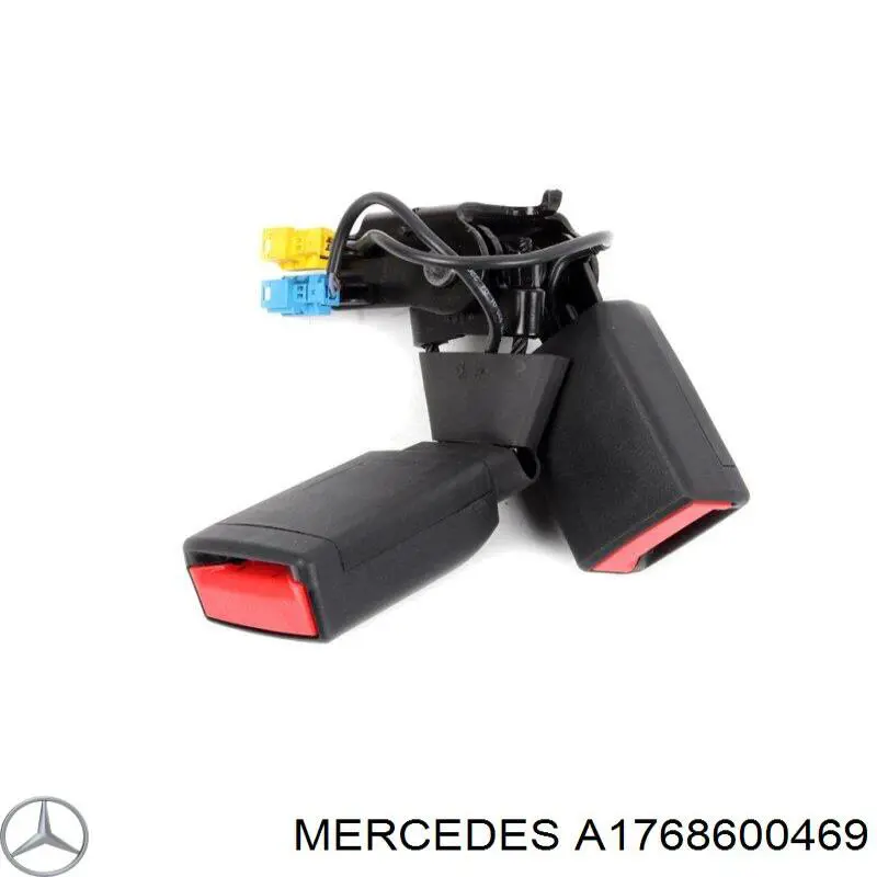 Cinturón de seguridad trasero derecho A1768600469 Mercedes