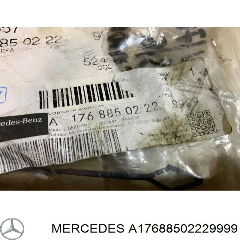 A17688502229999 Mercedes cobertura de parachoques, enganche de remolque, trasera