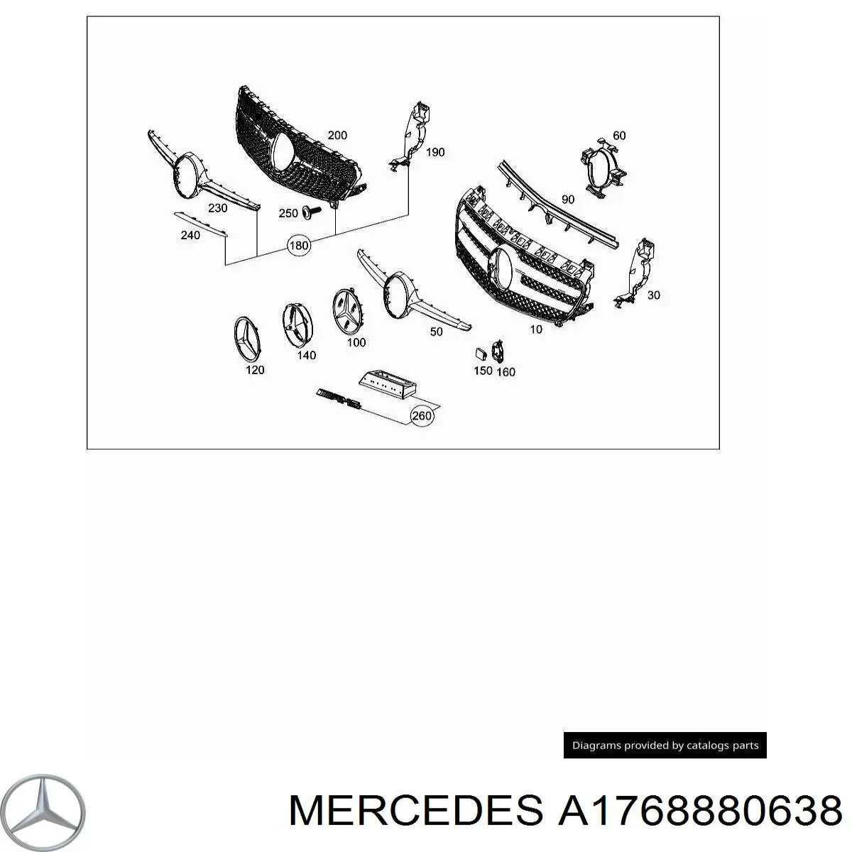  Mercedes A1768880638 precio, desde 37,77 EUR