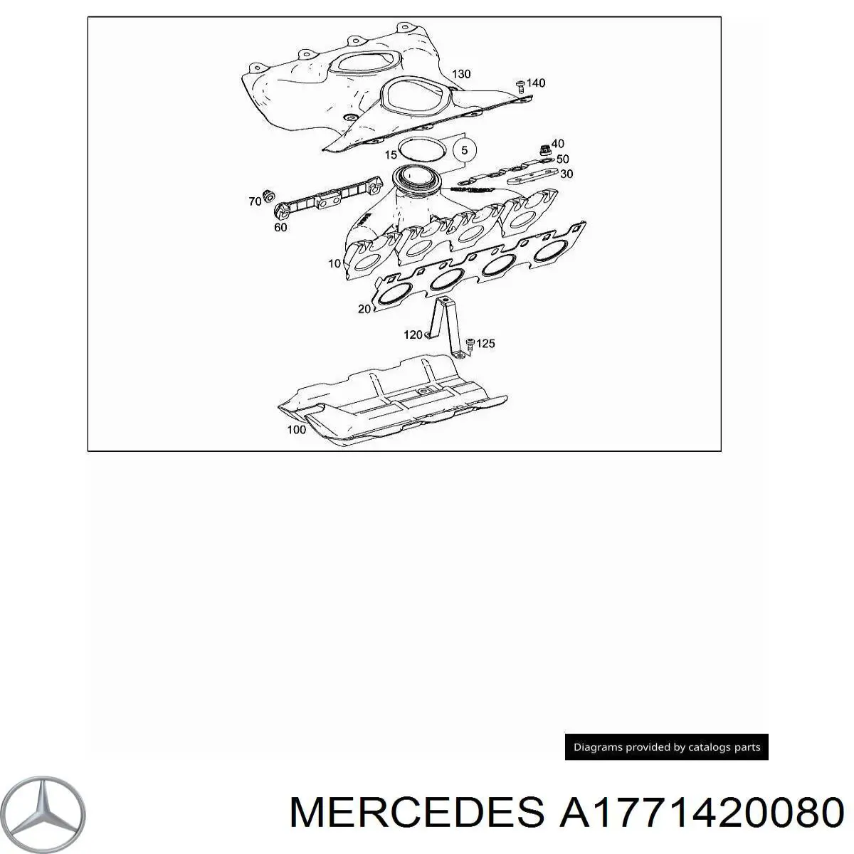 Junta de colector de escape para Mercedes AMG GT (C190)