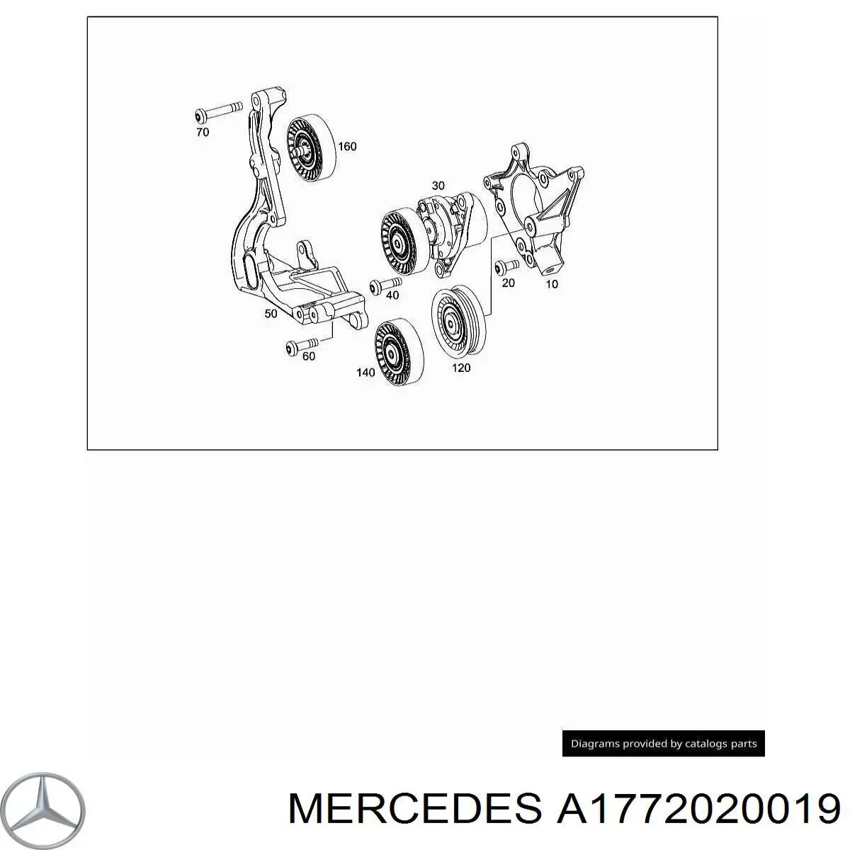 Polea inversión/guía, correa auxiliar servicios Mercedes S sedán (W223) (2020 - 2026) precio, desde 59,45 EUR