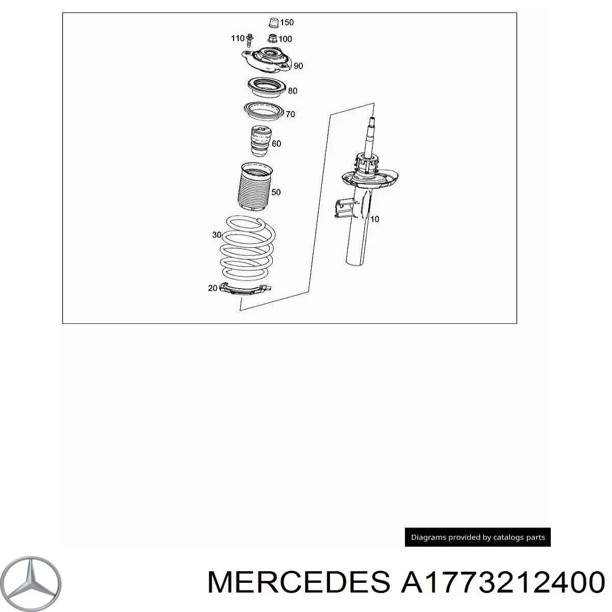 Muelle delantero para Mercedes A  V177