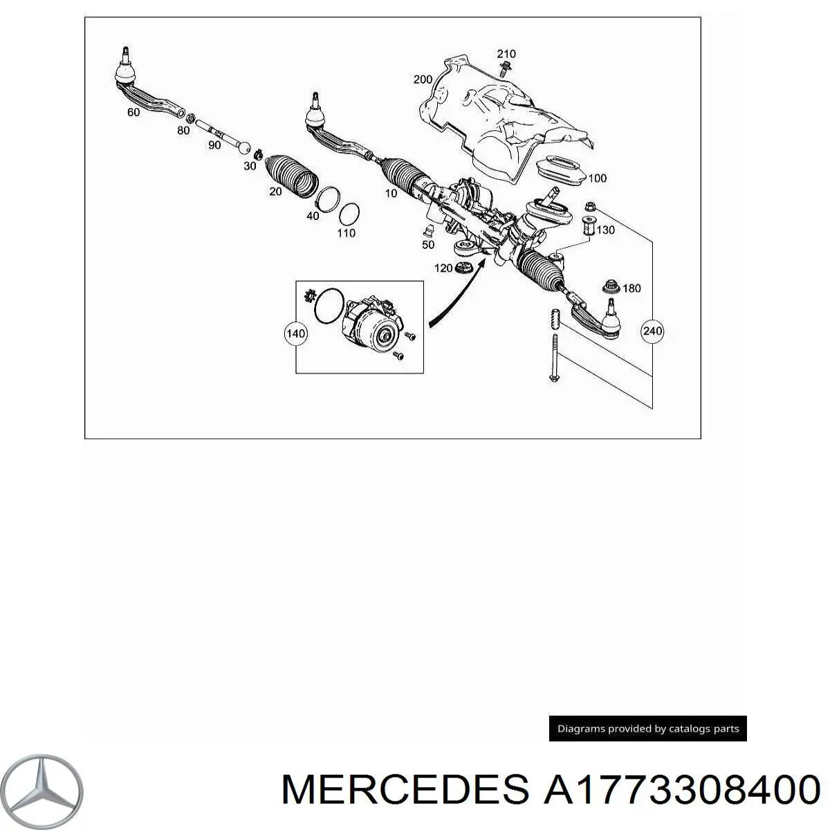 850023171 Triscan rótula barra de acoplamiento exterior