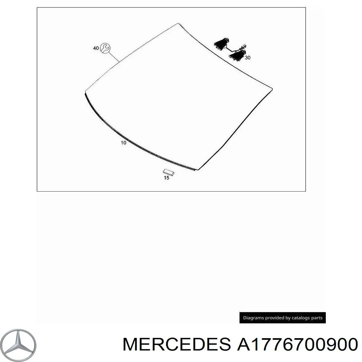 1776701801 Mercedes parabrisas