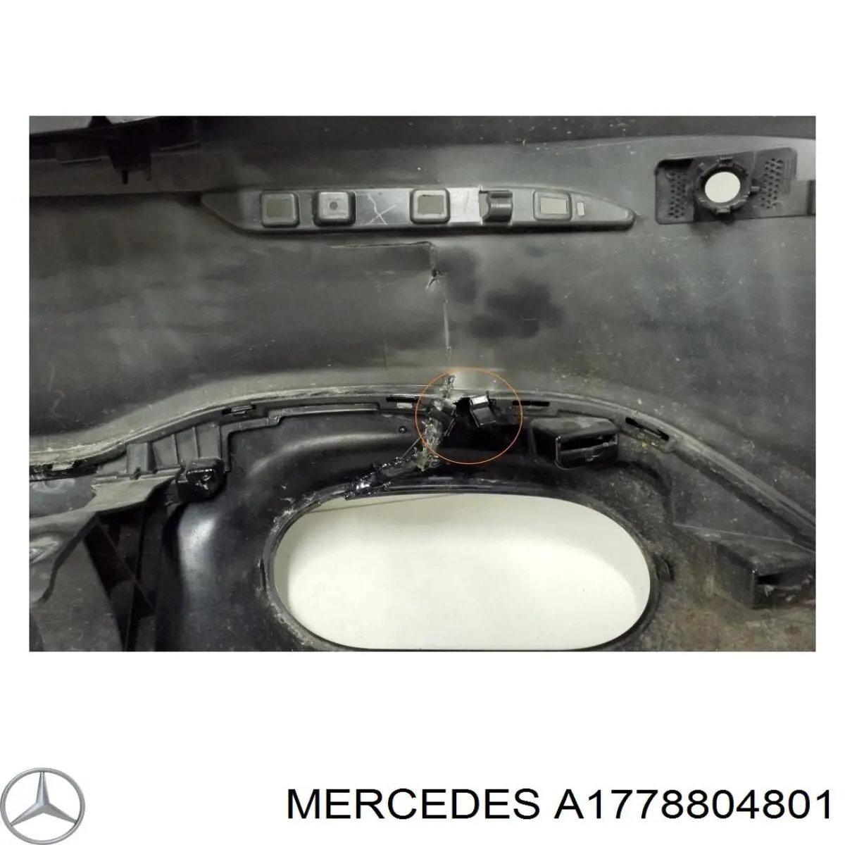 A1778804801 Mercedes parachoques trasero