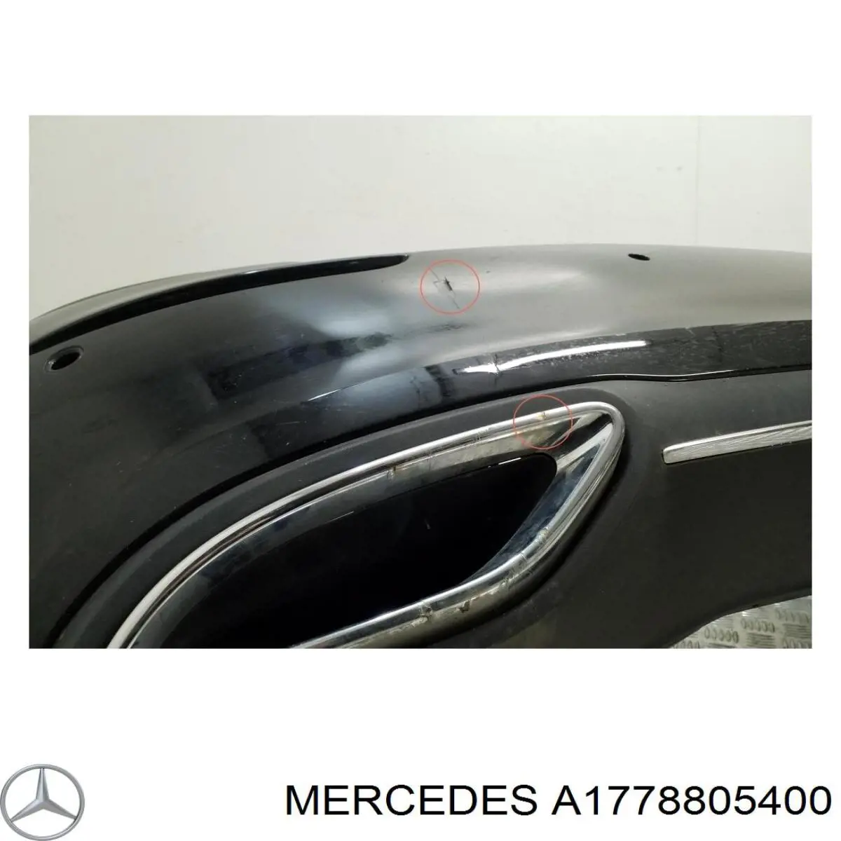 Parachoques trasero A1778805400 Mercedes