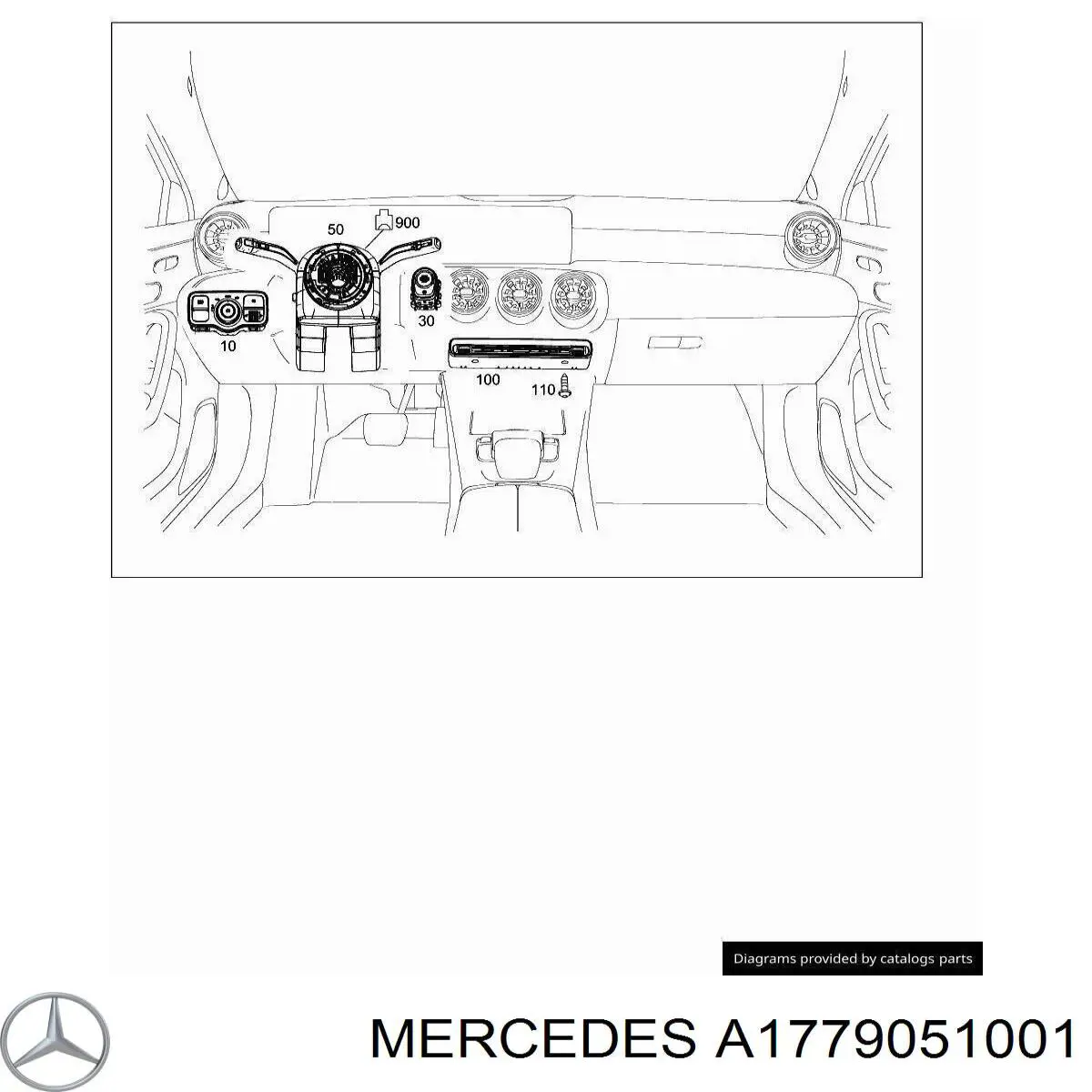 Boton De Arranque De El Motor para Mercedes A (W177)