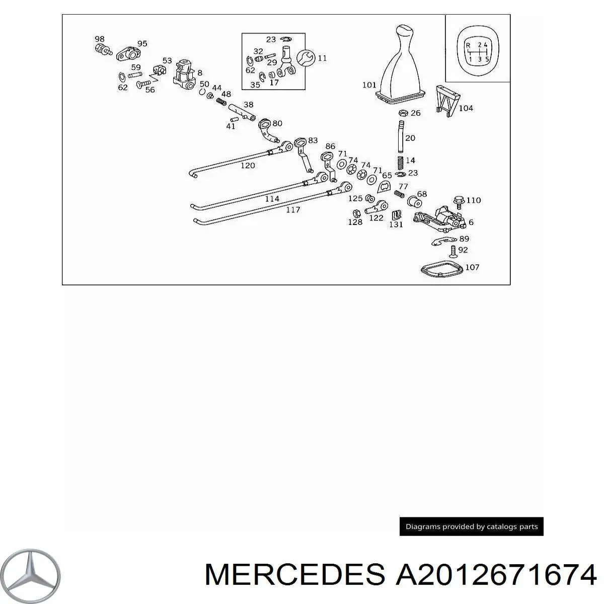 Mercedes A2012671674 precio, desde 10,44 EUR