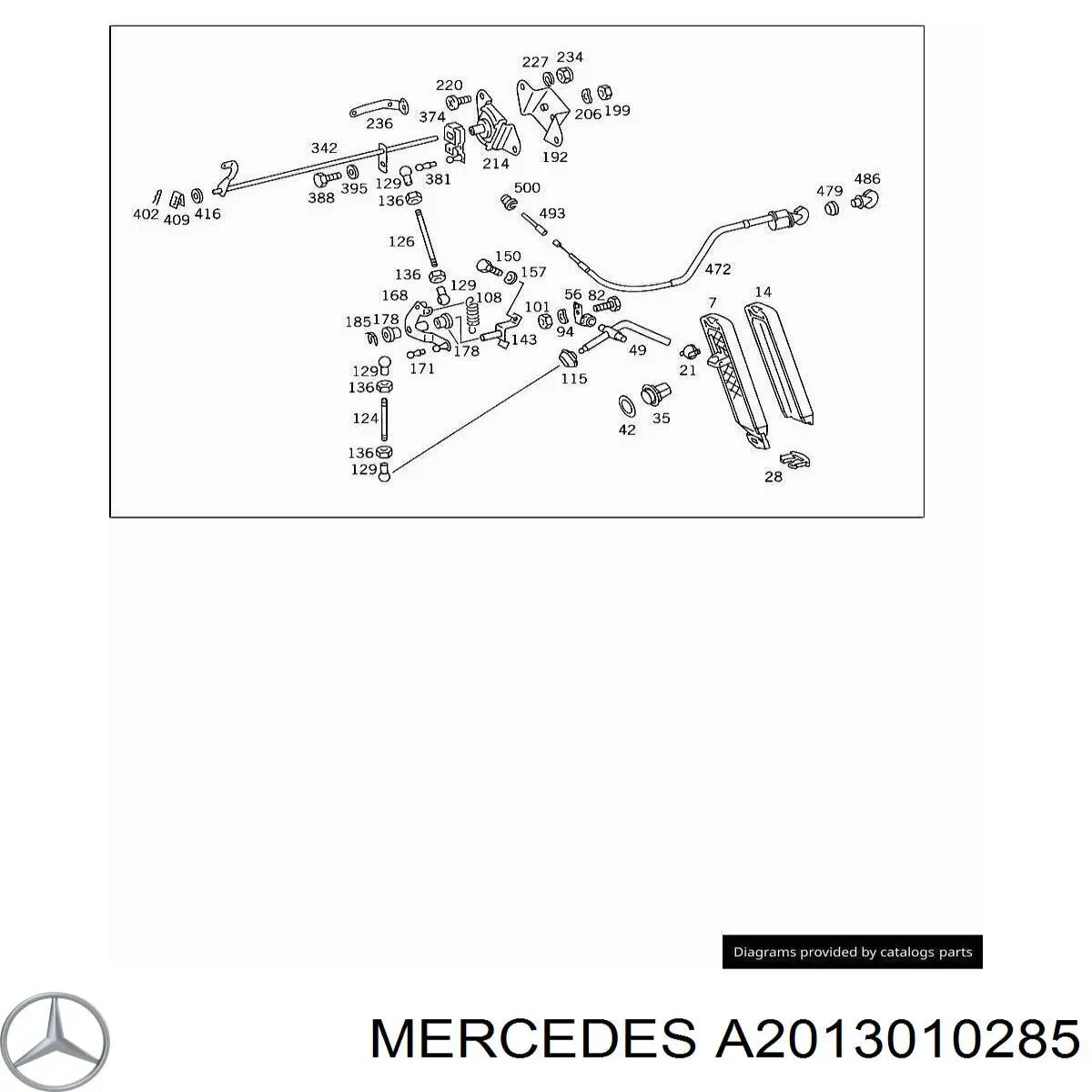  Mercedes A2013010285 precio, desde 4,17 EUR