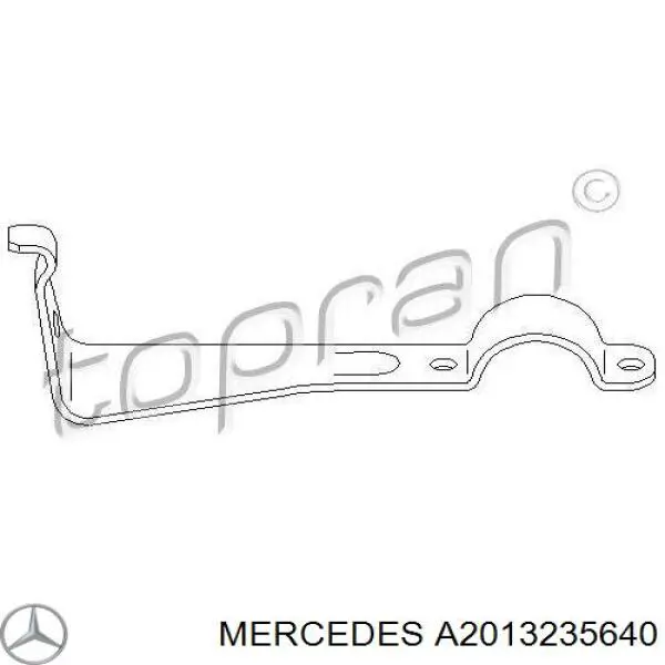 A2013235640 Mercedes soporte del estabilizador delantero