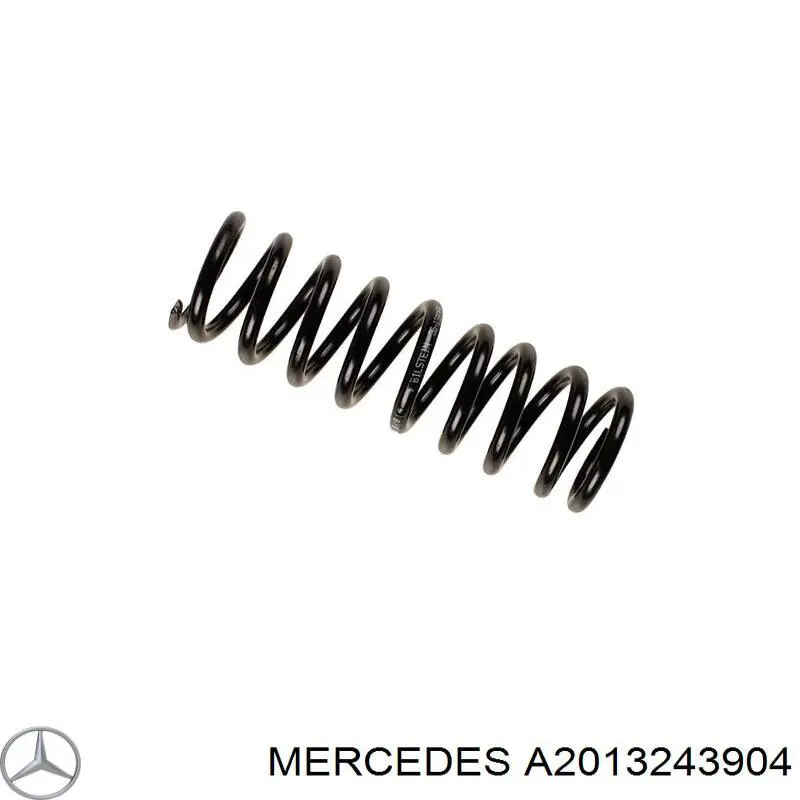 A2013243904 Mercedes muelle de suspensión eje trasero