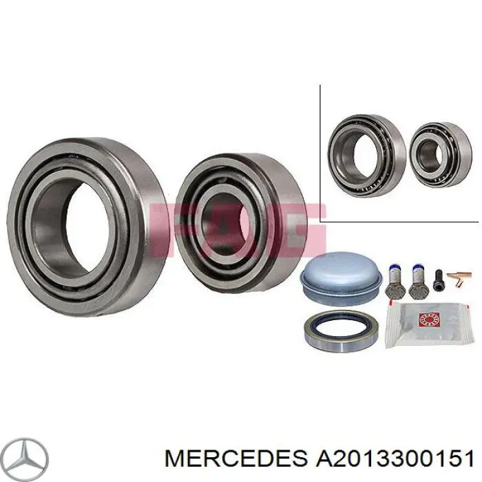 Cojinete de rueda delantero Mercedes A2013300151 precio, desde 13,81 EUR