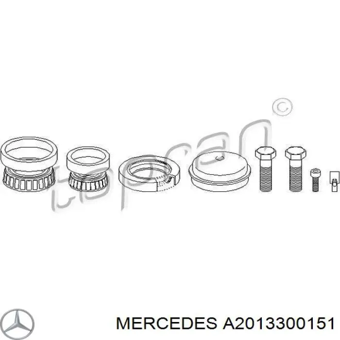 Comprar A2013300151 Mercedes Cojinete de rueda delantero