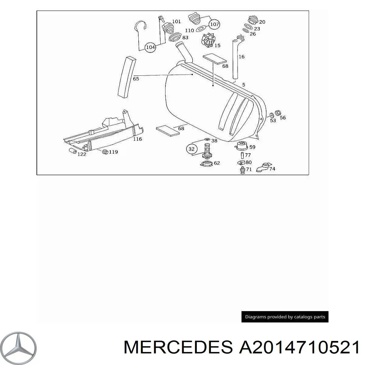  Mercedes A2014710521 precio, desde 79,95 EUR