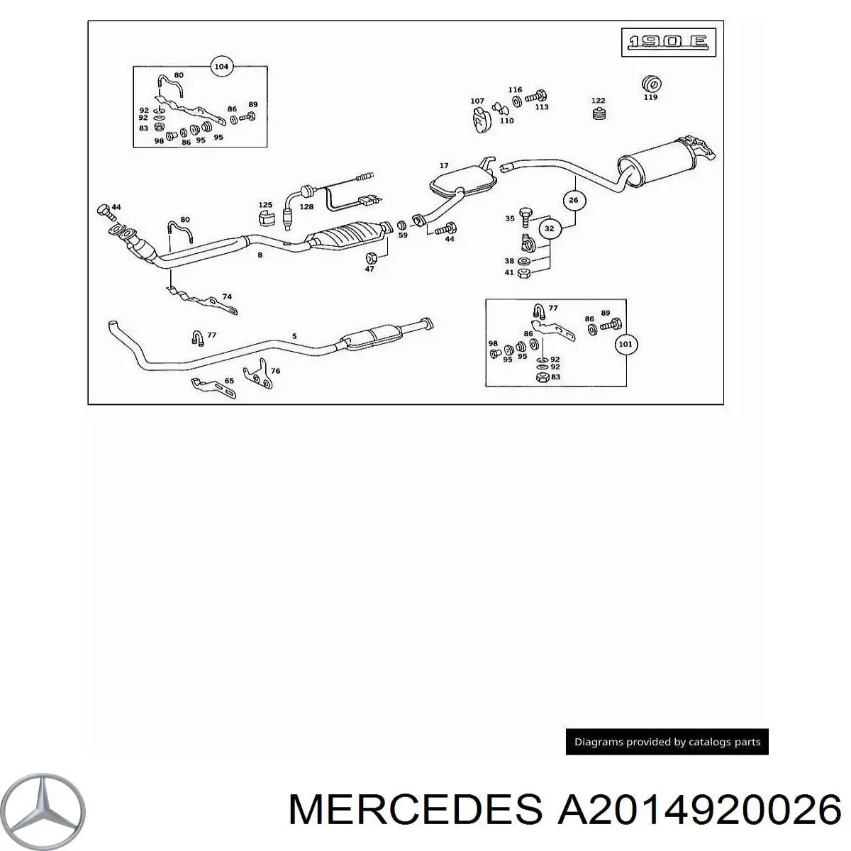  Mercedes A2014920026 precio, desde 11,65 EUR