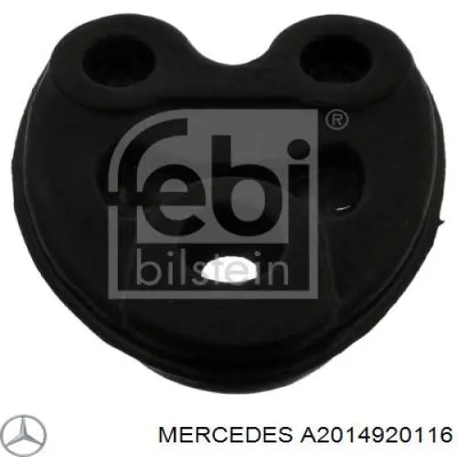 A2014920116 Mercedes soporte, silenciador