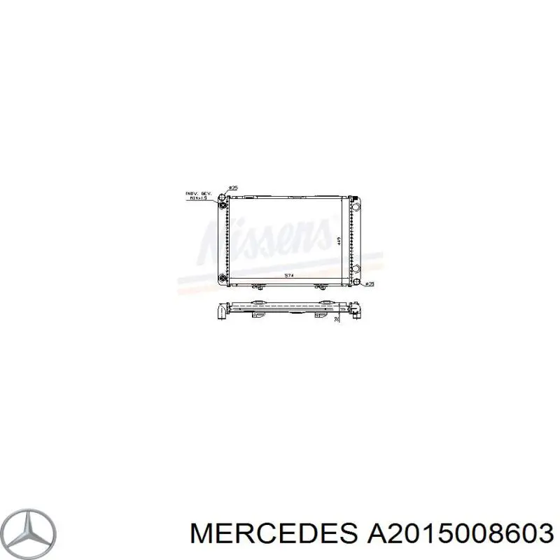 A2015008603 Mercedes radiador